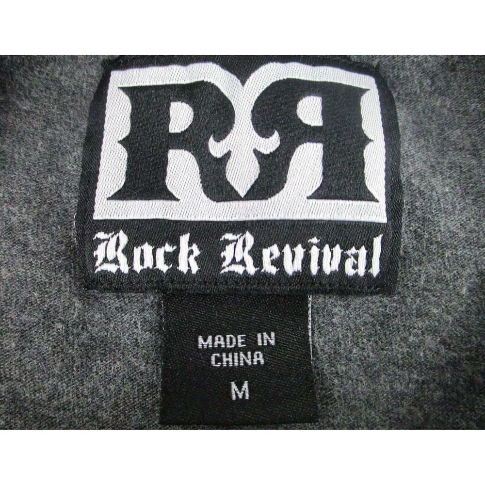 Rock‎ Revival T Shirt Mens Medium Gray Blue Short Sleeve Los Angeles CA USA Logo - Picture 3 of 9